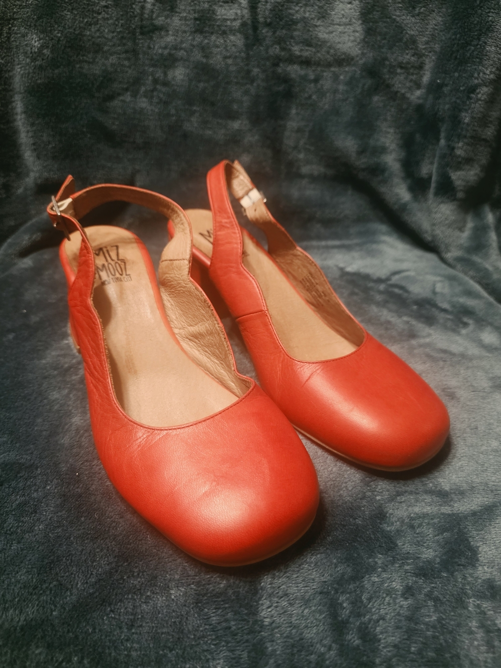 Red Women’s Slingback Flats - Miz Mooz